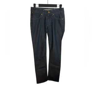 Superfine Dark Wash Slim Leg Jeans